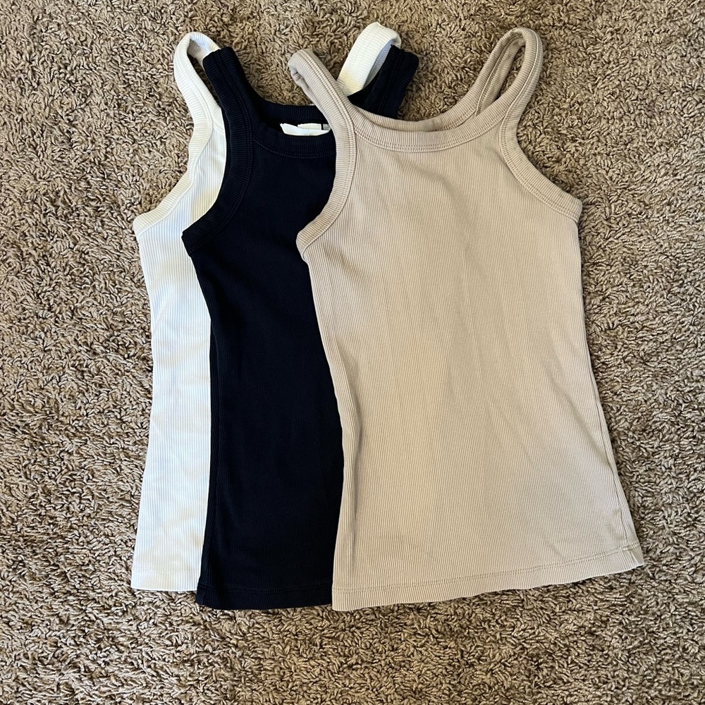 H&M ribbed tanks
